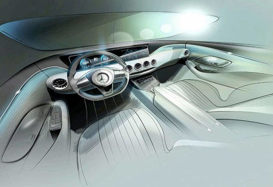Mercedes Benz S-Class coupe spy shots