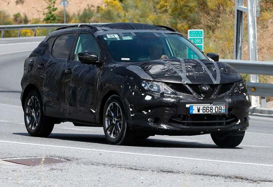 It has an all-new crossover body hidden under all the black plastic wrapping on this test car.