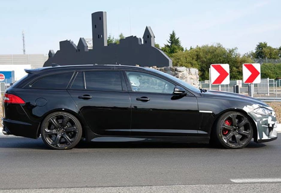 Jaguar XFR-S Sportbrake spy shots