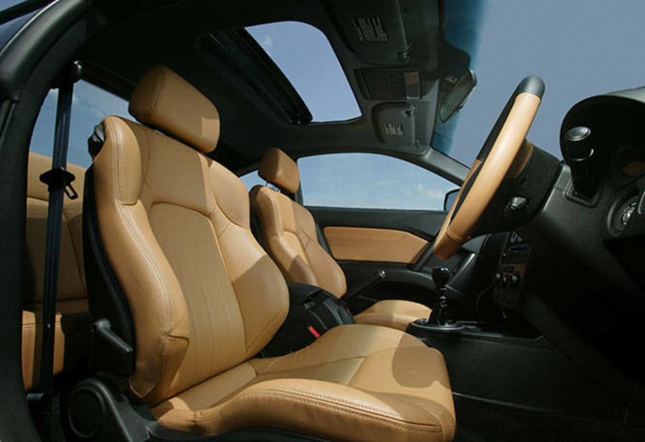 2003 - 2004 Hyundai Tiburon interior with luxury pack.