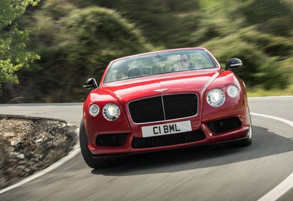 2014 Bentley Continental GT V8 S despite the gain in performance, Bentley is confident the engine will still be able to carry the big bruiser that is the Continental GT over a distance of 805km on a single tank of gas.