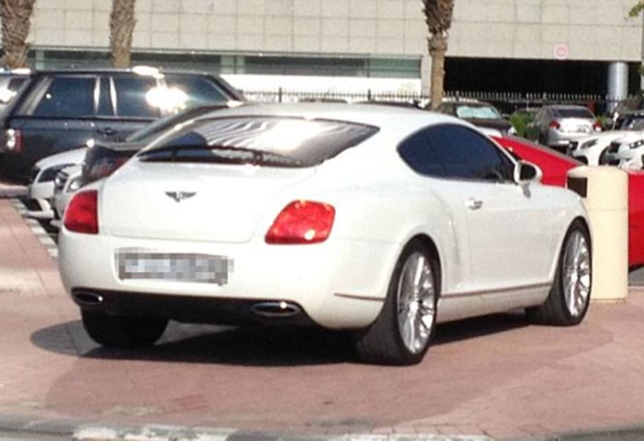 Bentley Continental GT in the carpark of the American University of Dubai. Image credit: Meeka Nasser