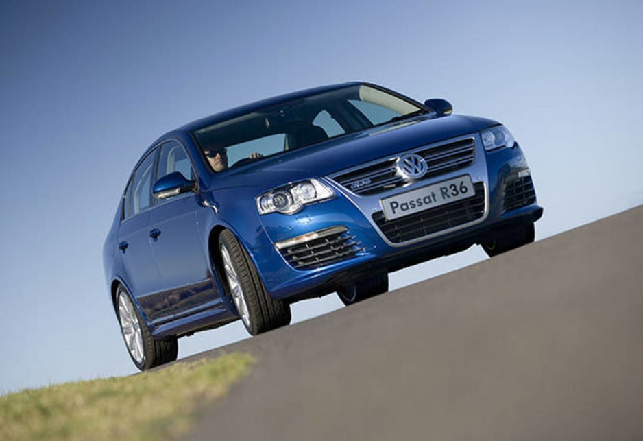 The R36 was based on the Passat, VW's mid-sized model and was offered in sedan and wagon versions.