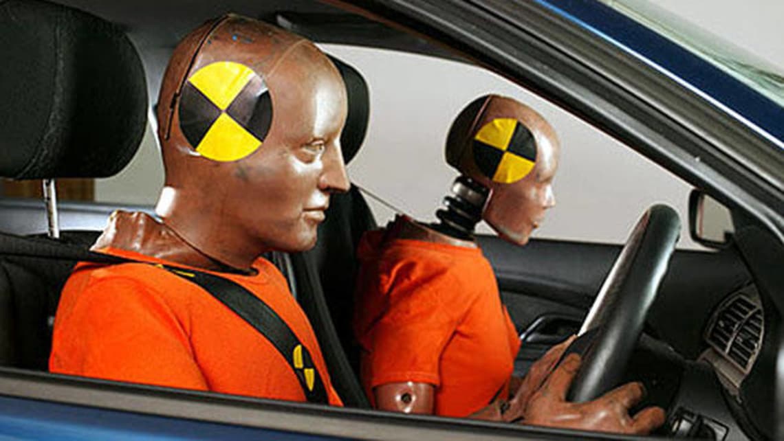 dummy car accident simulation