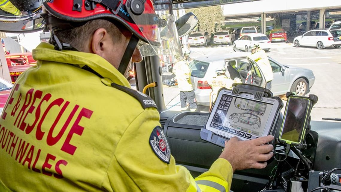 What happens if an electric car is involved in a crash and catches fire