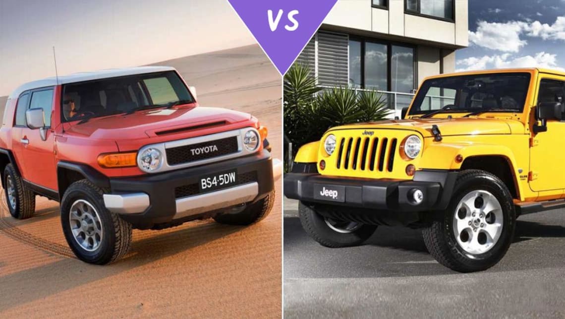 Toyota Fj Cruiser Vs Jeep Wrangler Review Carsguide