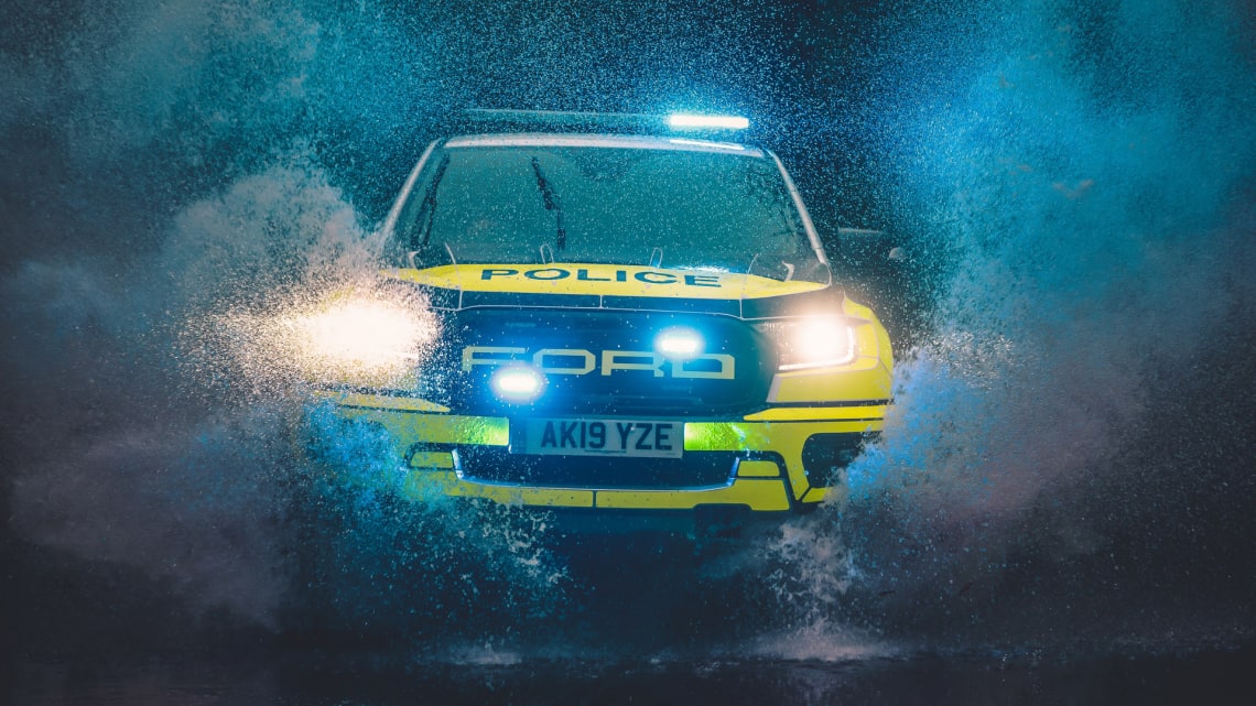 The Ford Ranger Raptor Looks Very Good In Police Colours Car