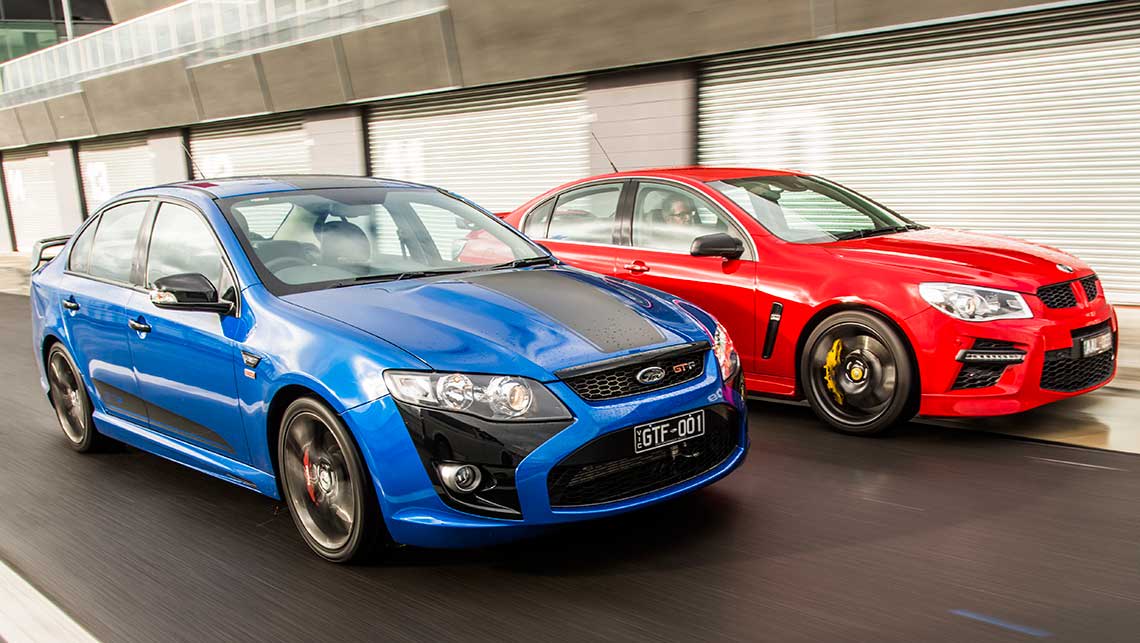 Ford Falcon GT-F v HSV GTS 2014 Review | CarsGuide