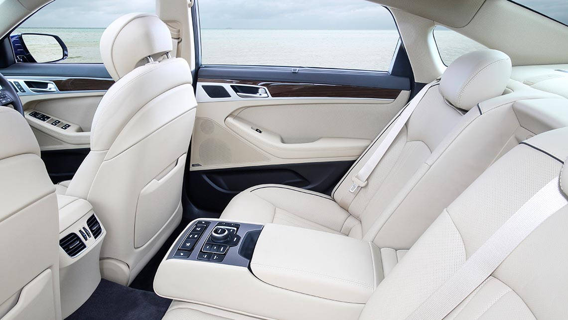 2015 Hyundai Genesis back seat.