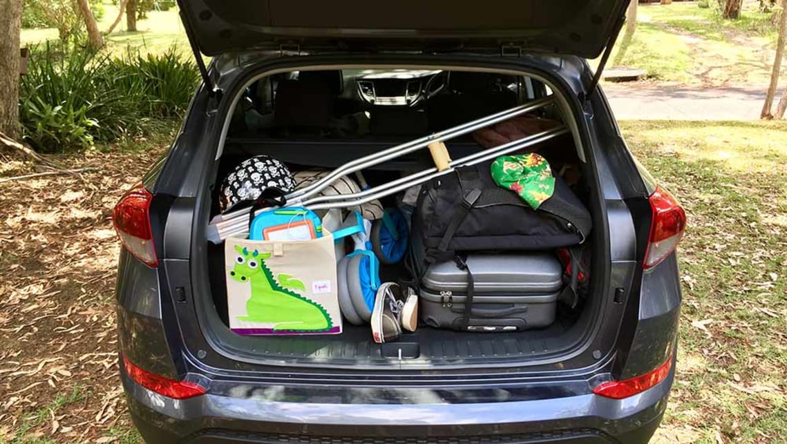 A family holiday was a good test of the Tucson’s 488-litre boot capacity.
