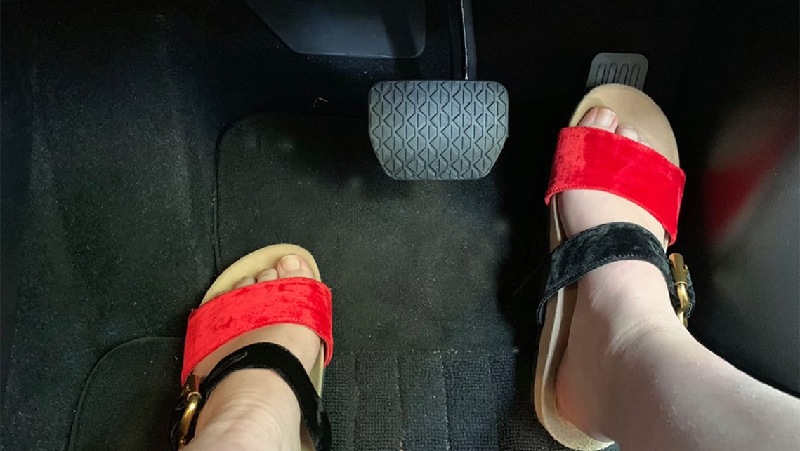 Is it illegal to drive in high heels in Australia?