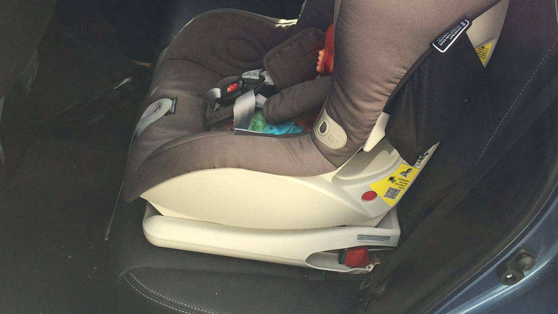 ISOFIX-compatible car seats simply slot into place and latch firmly.
