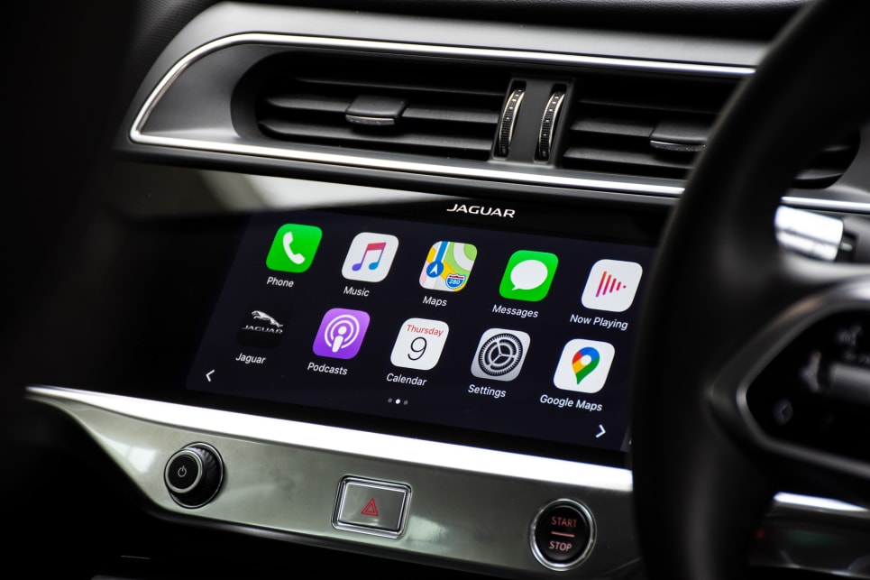 The large 10.0-inch multimedia touchscreen comes with Apple CarPlay and Android Auto.