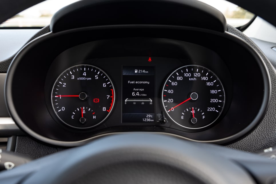 The base spec, S, has a full colour multi-function display in the dash cluster.