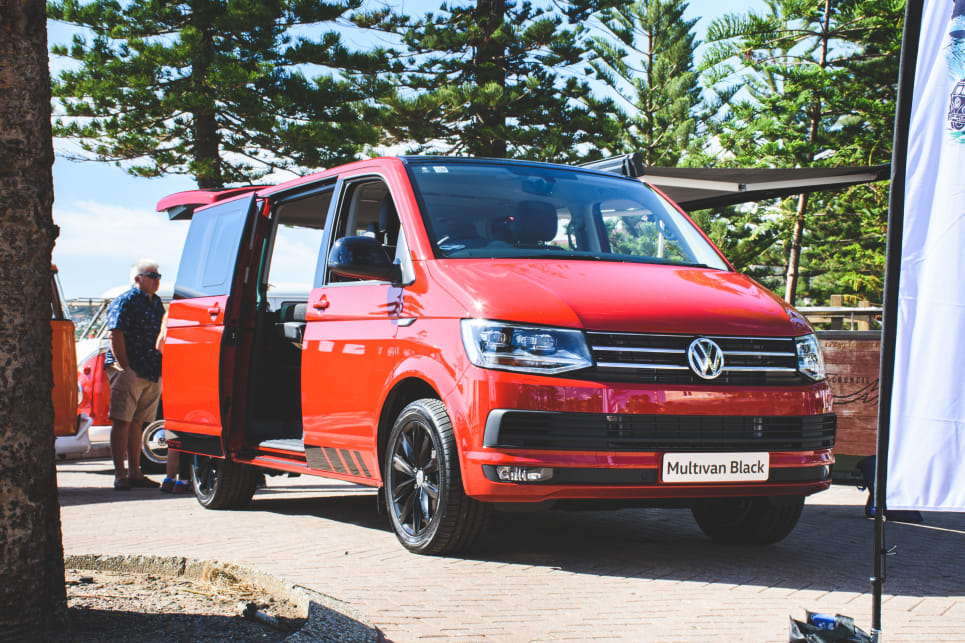 Volkswagen were at the rally to show off the newest version of the Kombi's descendants - The 2019 Multivan Black Edition. (image credit: Tom White)