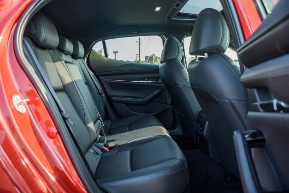 The back seat offers average amounts of legroom for the class.