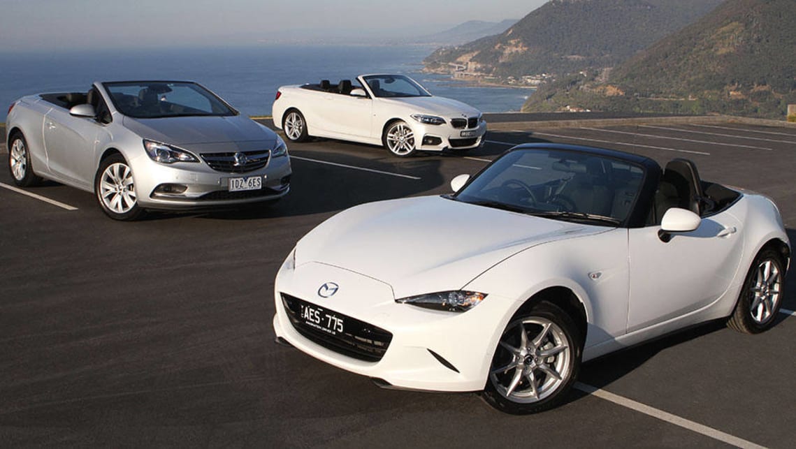  Revisión de Mazda MX-5, Holden Cascada y BMW Serie 2 Convertible 2015 |  CarsGuide