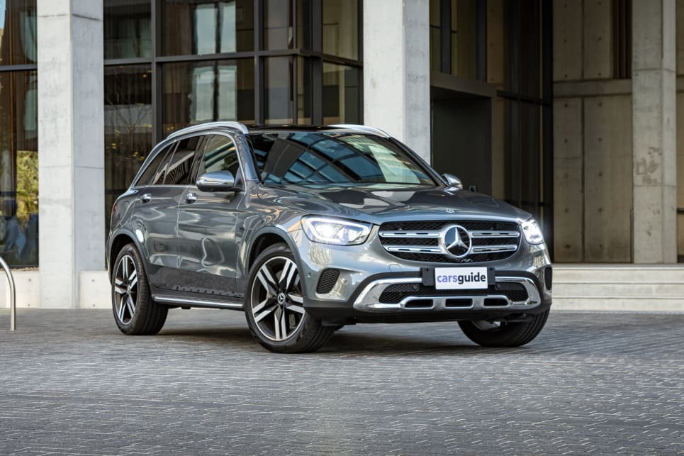 The GLC is a stalwart of Mercedes’ line-up, and the big grille and enlarged three-pointed star are icons of the road. (image: Tom White)