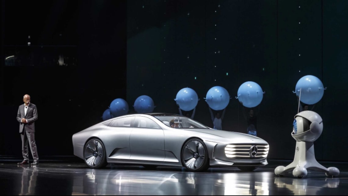Photo shows Mercedes-Benz boss Dieter Zetsche at the 2015 Frankfurt motor show. Picture: Supplied