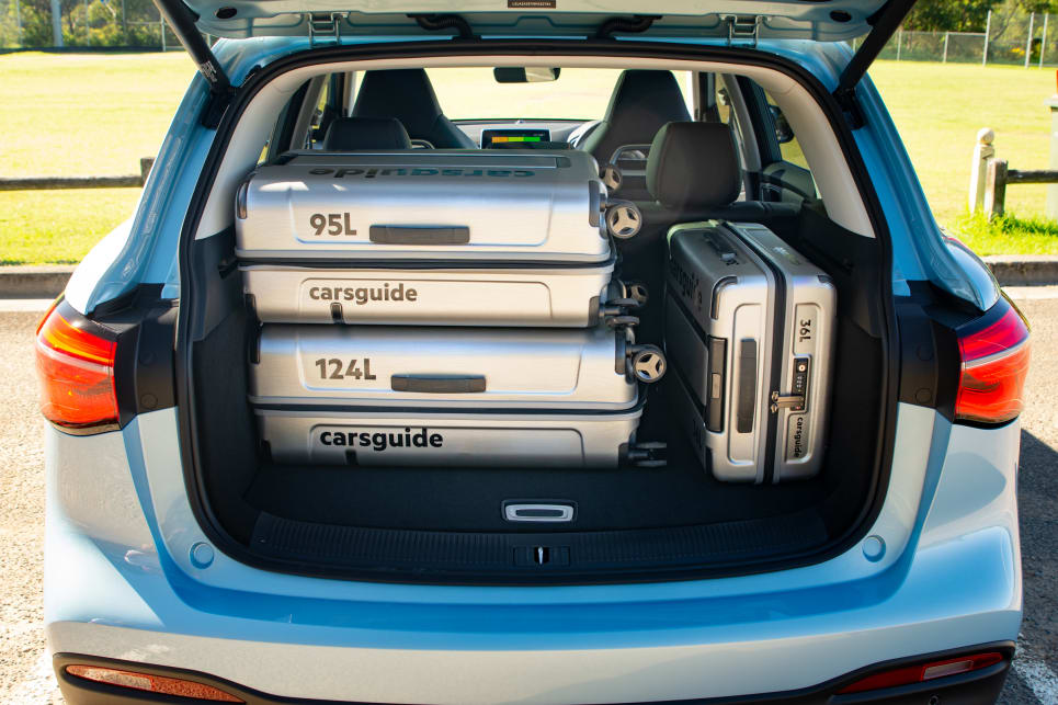 The three piece CarsGuide suitcase set could comfortably fit in the back.