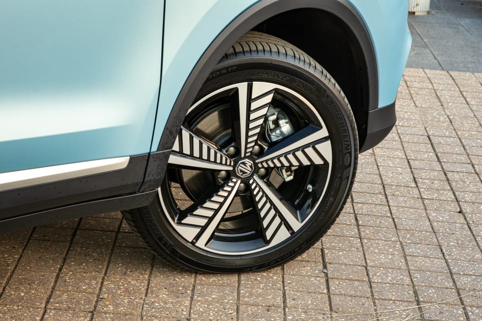 The MG ZS EV comes with 17-inch alloy wheels.
