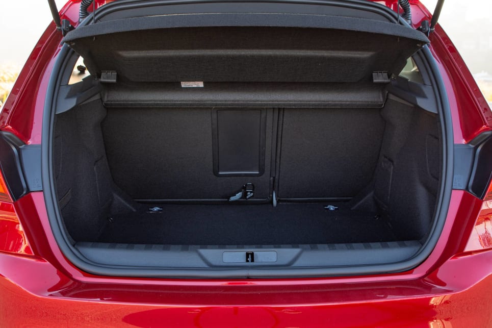 Boot space is rated at 435-litres.