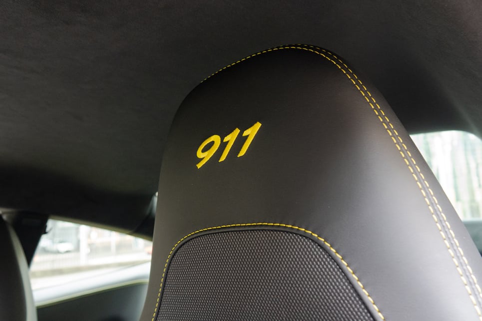 More colour-coded stitching can be found on the door trims, armrests and seats.