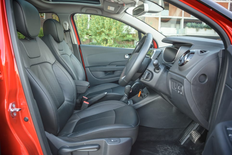 Those front seats are comfortable and offer plenty of room.