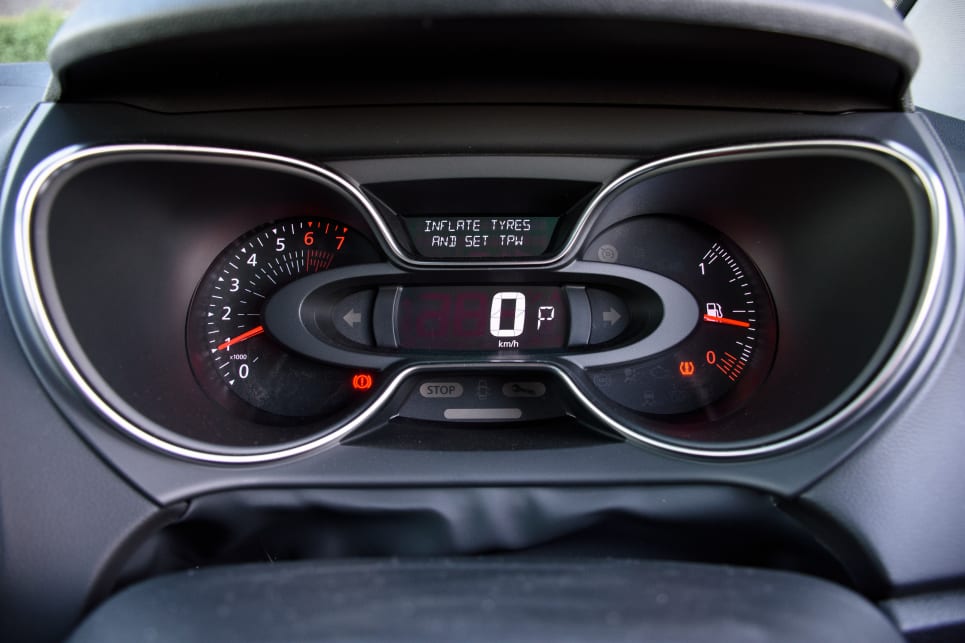 The Captur is a bit light on active-safety items.