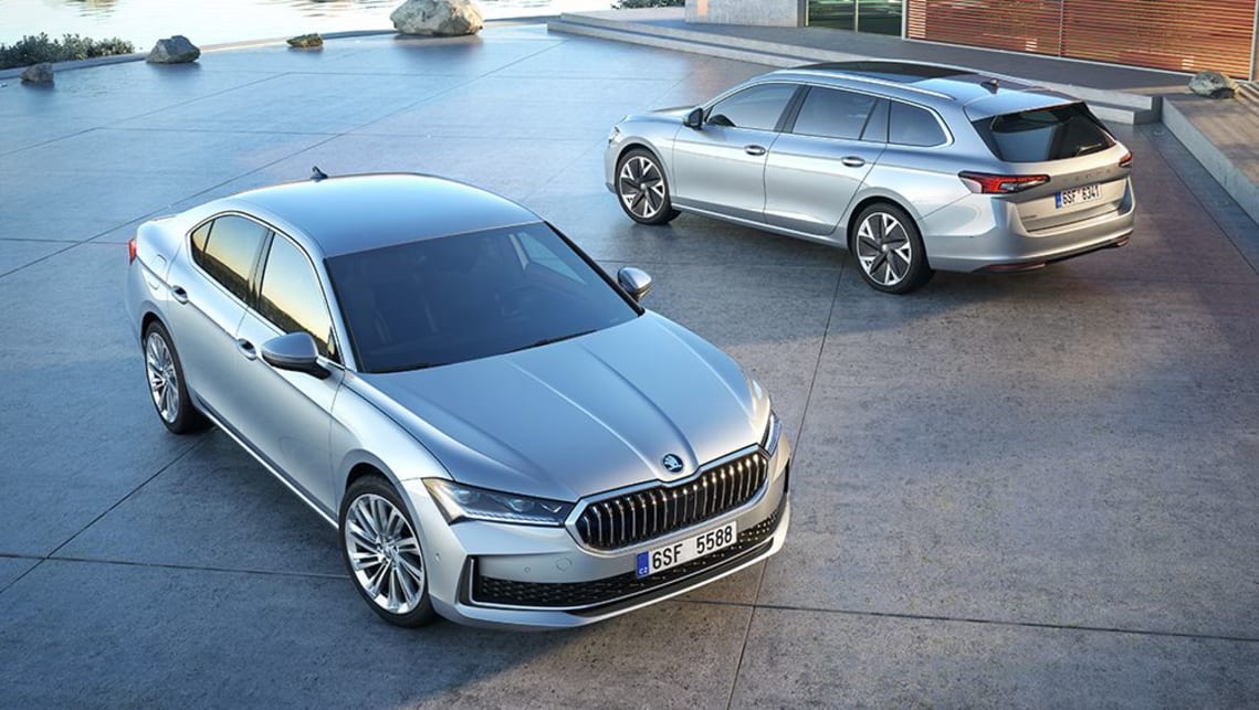 Smooth operator! 2025 Skoda Superb breaks cover to keep the large sedan
