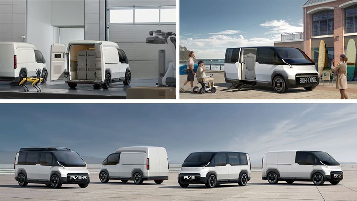 Van vision Kia unveils electric van and people mover concepts at