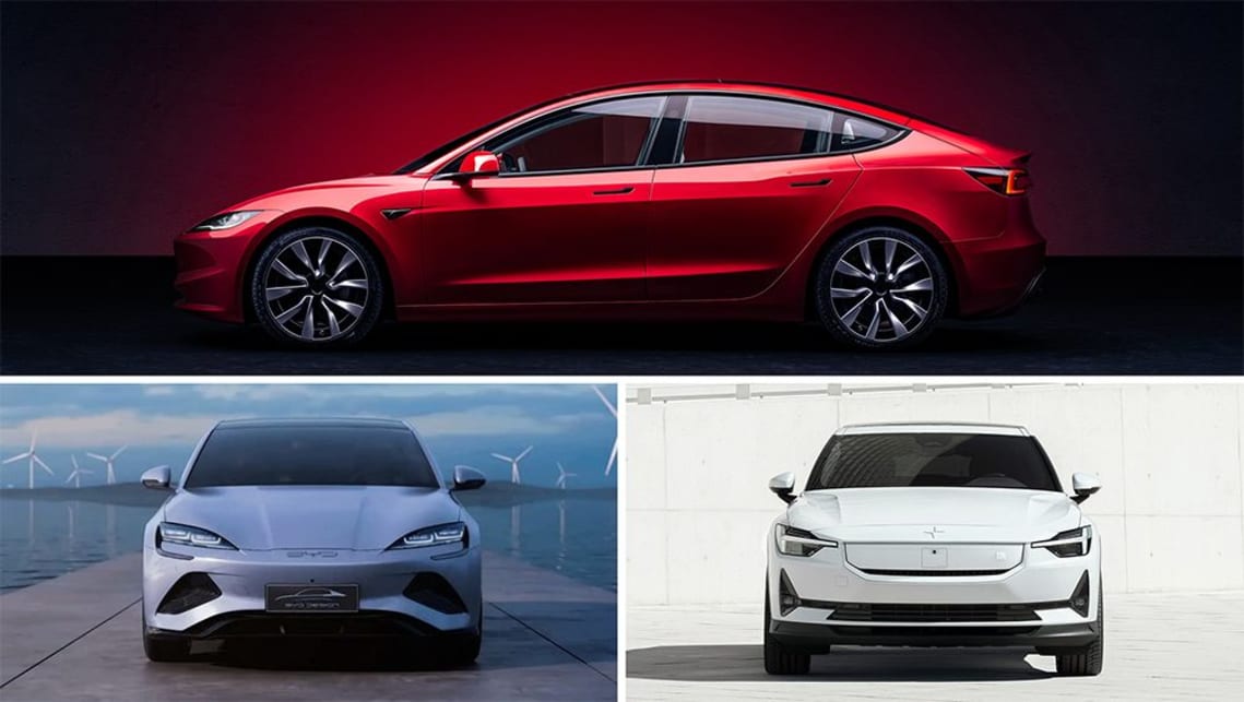 2024 Tesla Model 3 vs Polestar 2 vs BYD Seal: How do these three