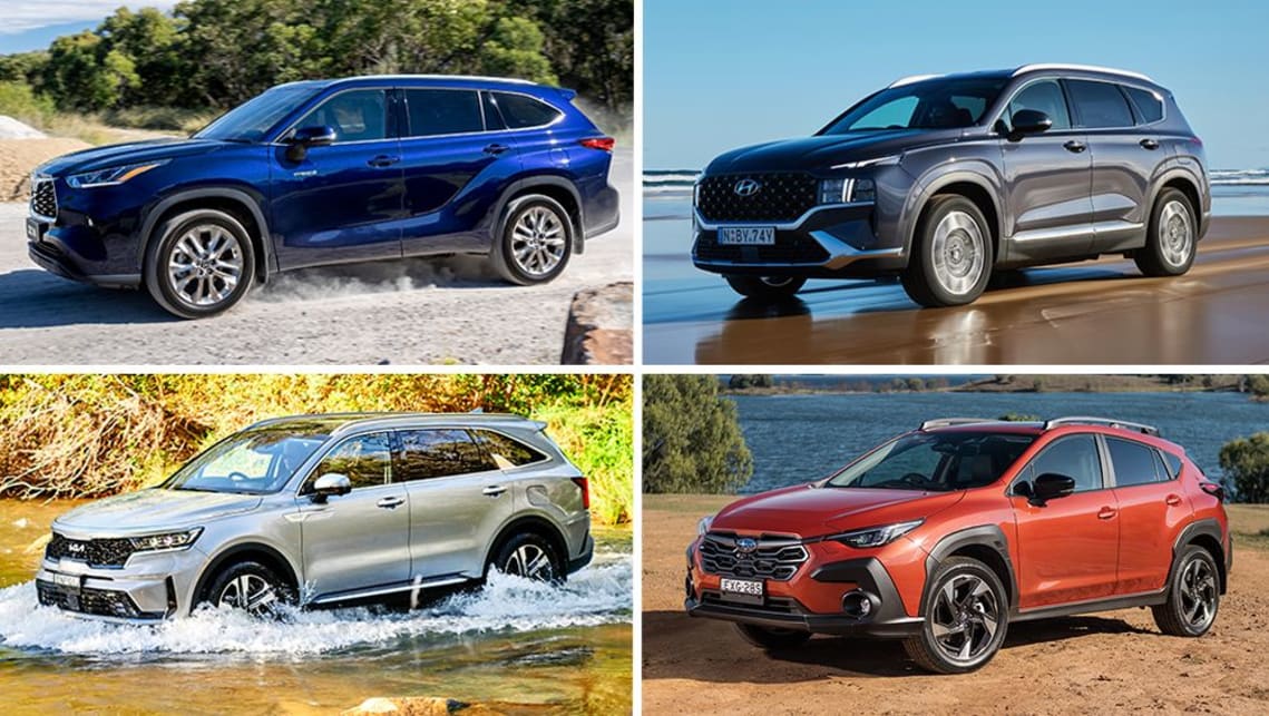 Family SUVs like the Mazda CX 5 Hyundai Santa Fe and Toyota