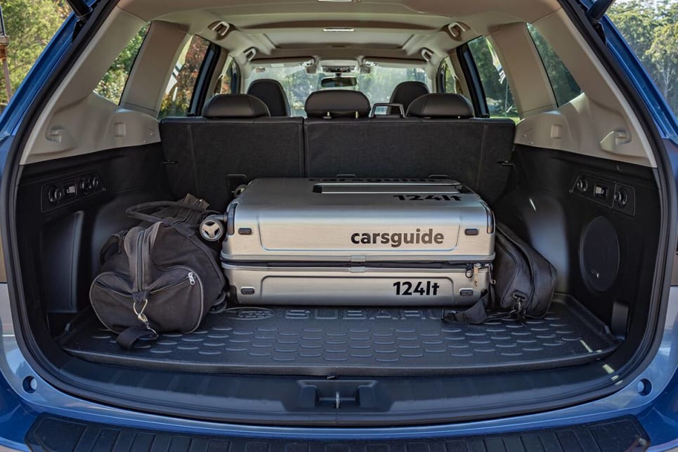 Our luggage capacity test had it easily consuming our CarsGuide Luggage set, alongside some duffle bags. (image: Tom White)