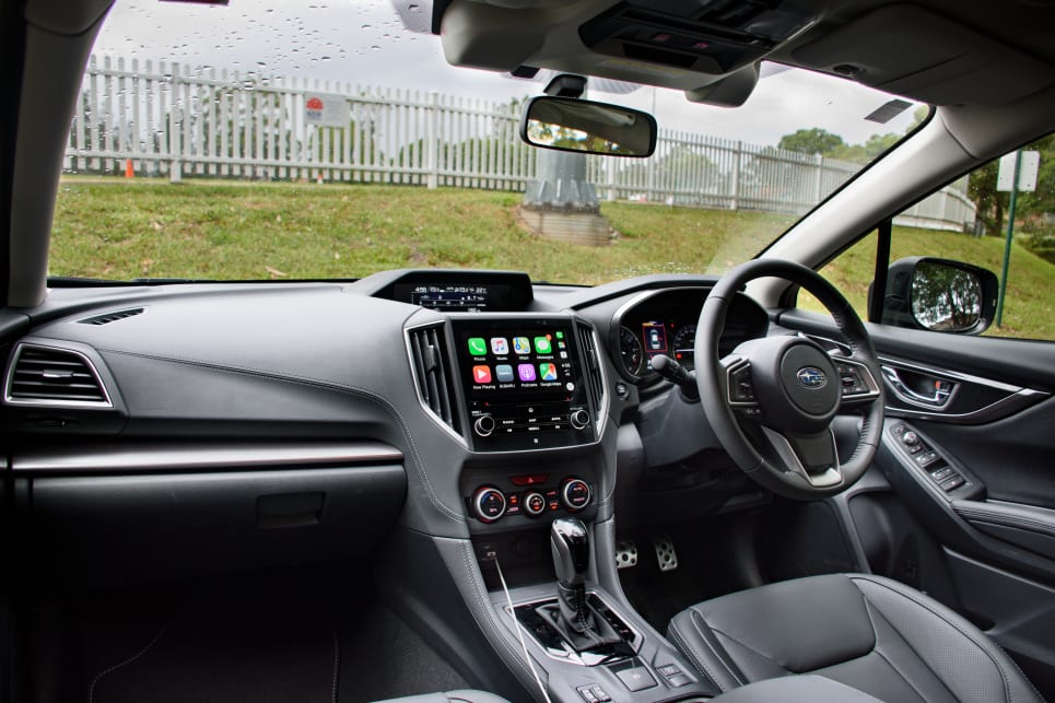 The Impreza has a well equipped cabin, but there's no digital dash or branded premium audio. (image credit: Tom White)