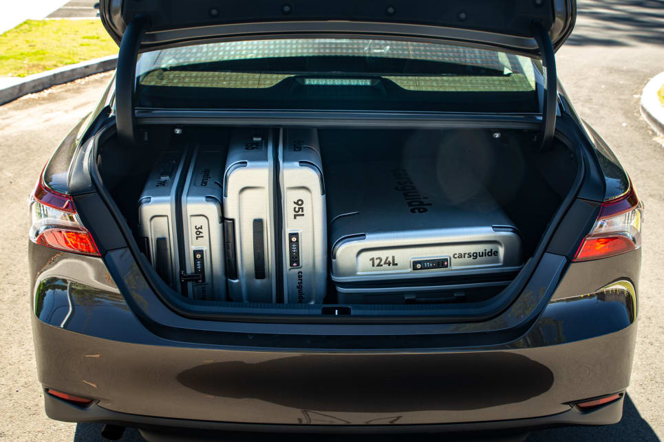 We found the space to be useful, easily consuming our entire CarsGuide luggage set with plenty of space to spare. (Ascent hybrid pictured)