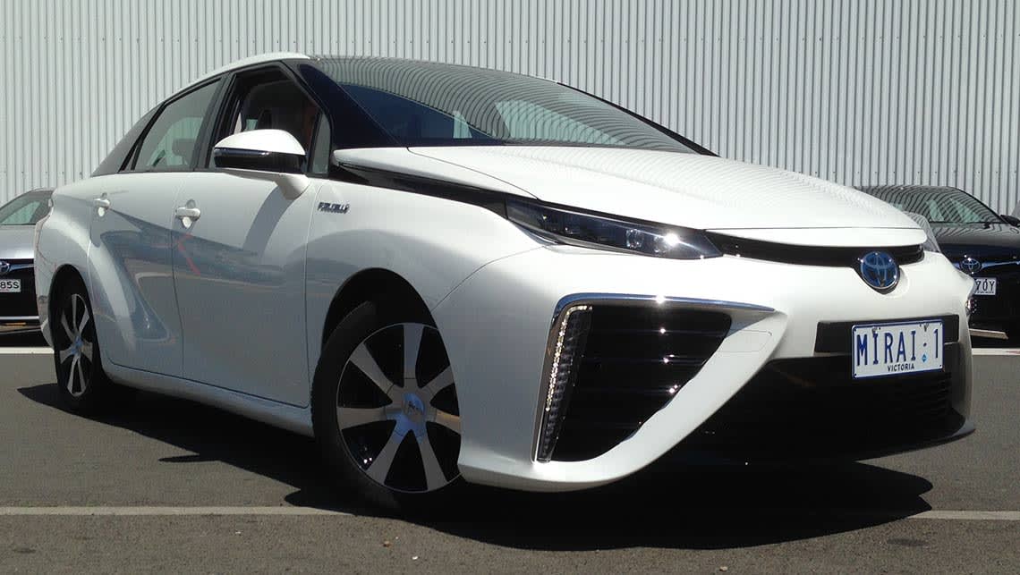Toyota's first mass-produced hydrogen car, the Mirai, has landed in Australia.
