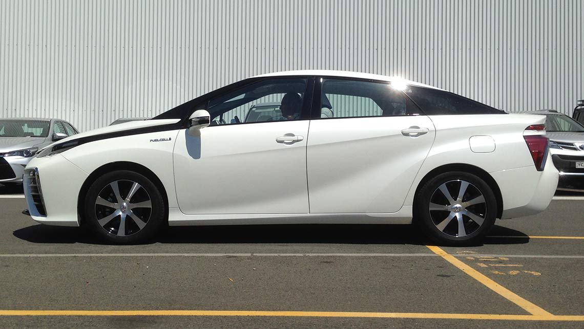 Toyota's first mass-produced hydrogen car, the Mirai, has landed in Australia.