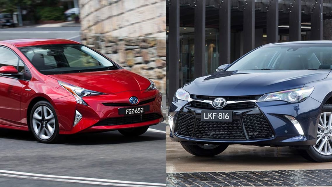 Toyota Prius vs Toyota Camry Hybrid Review CarsGuide