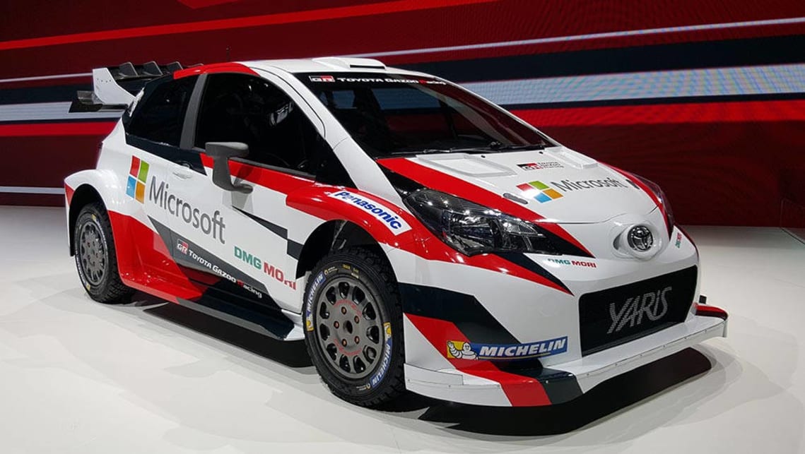 Who said Toyotas were boring? The 2017 Yaris WRC looks ready to take on VW, Hyundai and Citroen. 