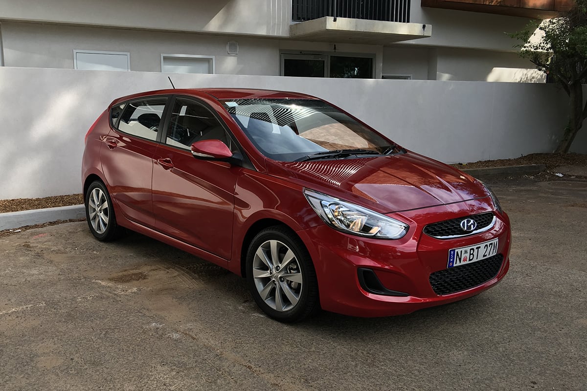 Hyundai Accent Sport 2018 review snapshot CarsGuide