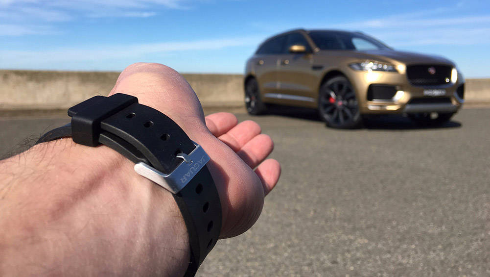Jaguar FPace scores Bondstyle wristband key Car News CarsGuide