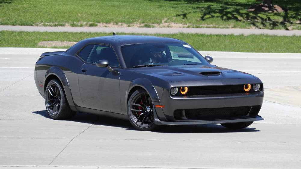 Dodge Challenger SRT Hellcat wide body spied testing - Car News | CarsGuide