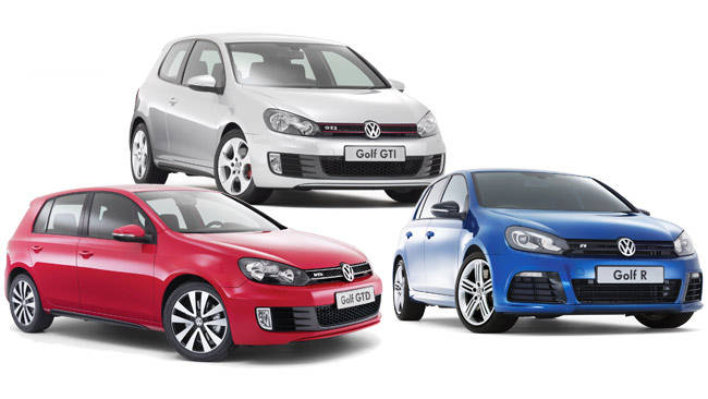 VW Golf R vs Golf GTI vs Golf GTD 2010 review CarsGuide