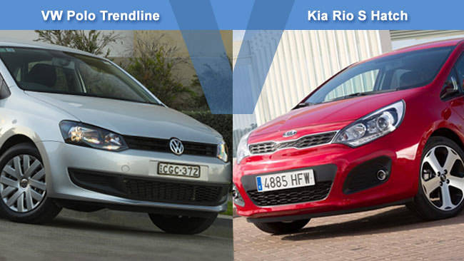VW Polo Trendline vs Kia Rio S Hatch Review CarsGuide