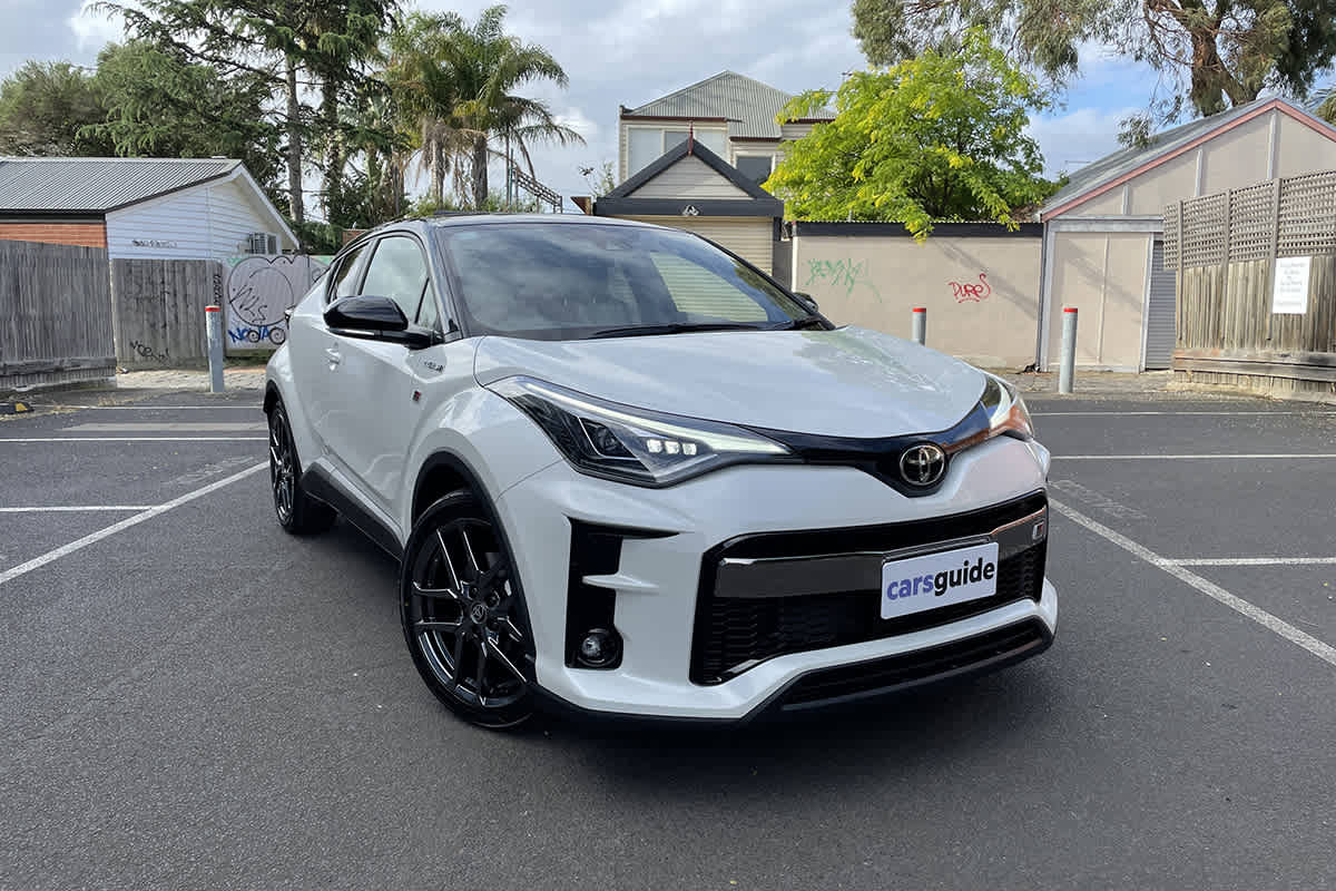 Toyota C HR hybrid 2021 review GR Sport Is this small SUV sportier than a Mazda CX 30 CarsGuide