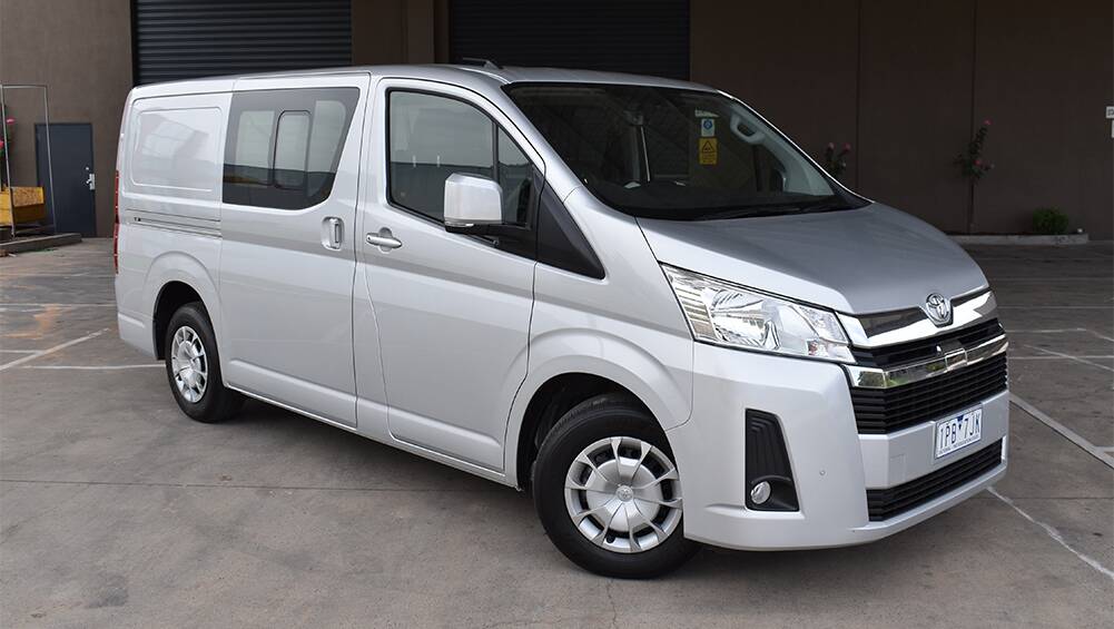 Silver toyota hot sale van