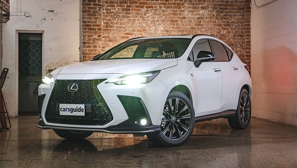 2022 Lexus NX 450h plug in hybrid review New F Sport part
