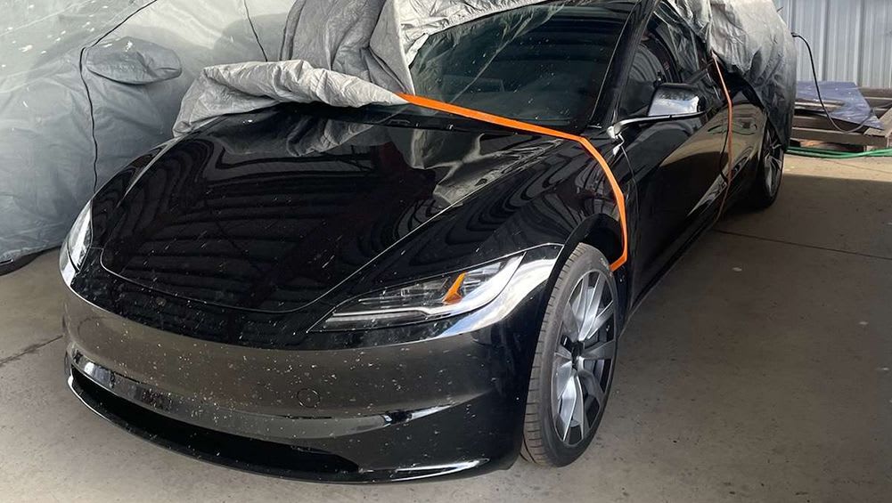 A Tesla secret revealed? Suspected 2024 Tesla Model 3 update mule shows