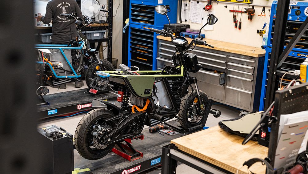 The electric clearance motorbike shop